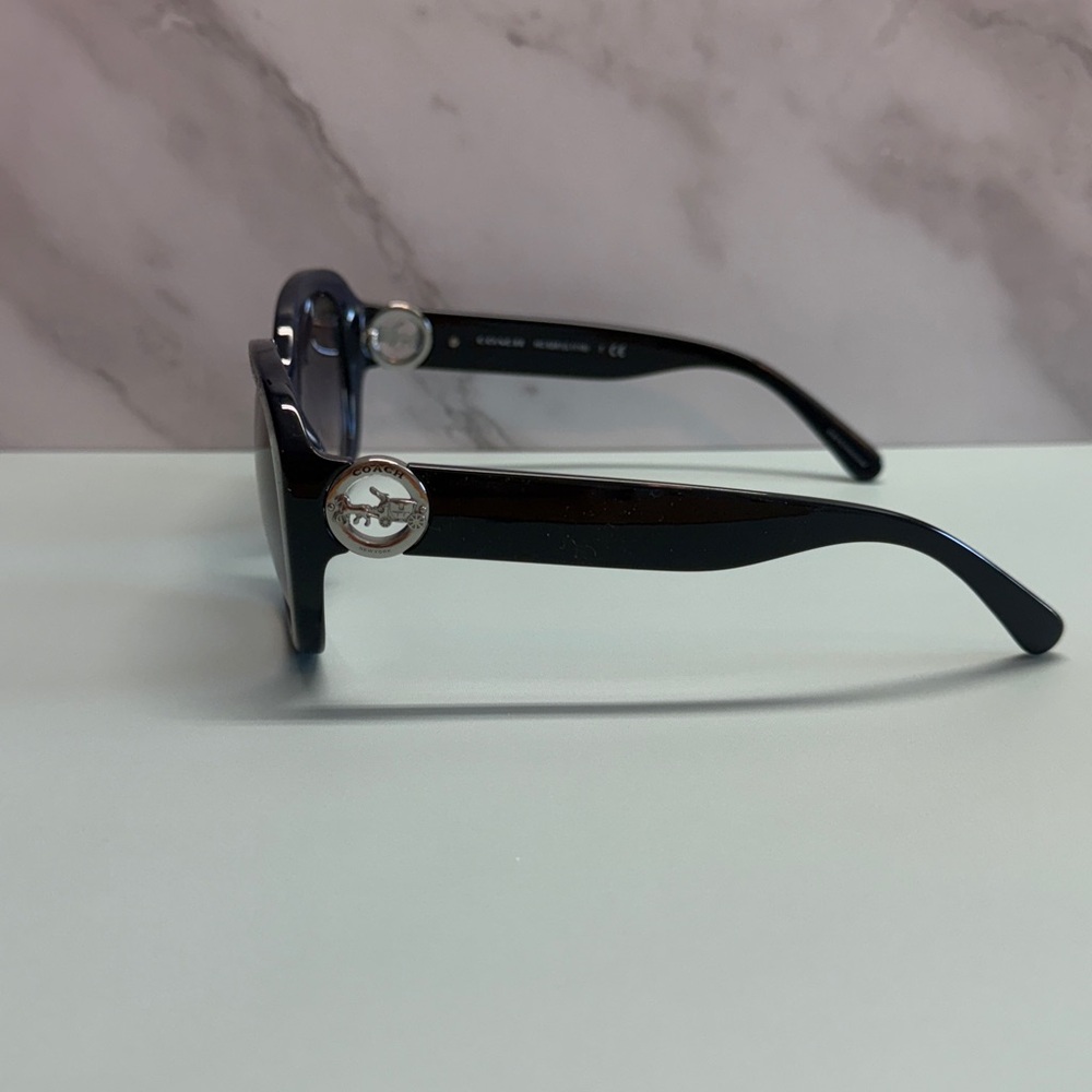 New Coach Women's Navy  Sunglasses - Picture 3 of 9